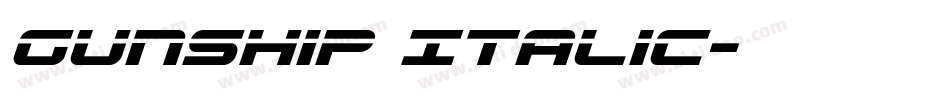 Gunship Italic字体转换